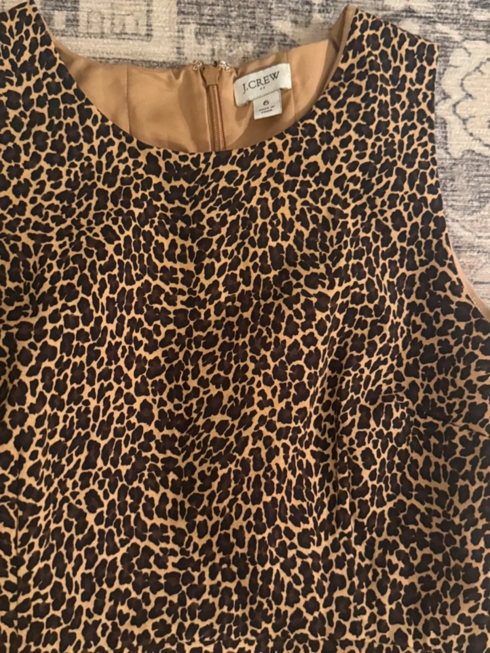 J Crew Leopard Classic Sheath dress